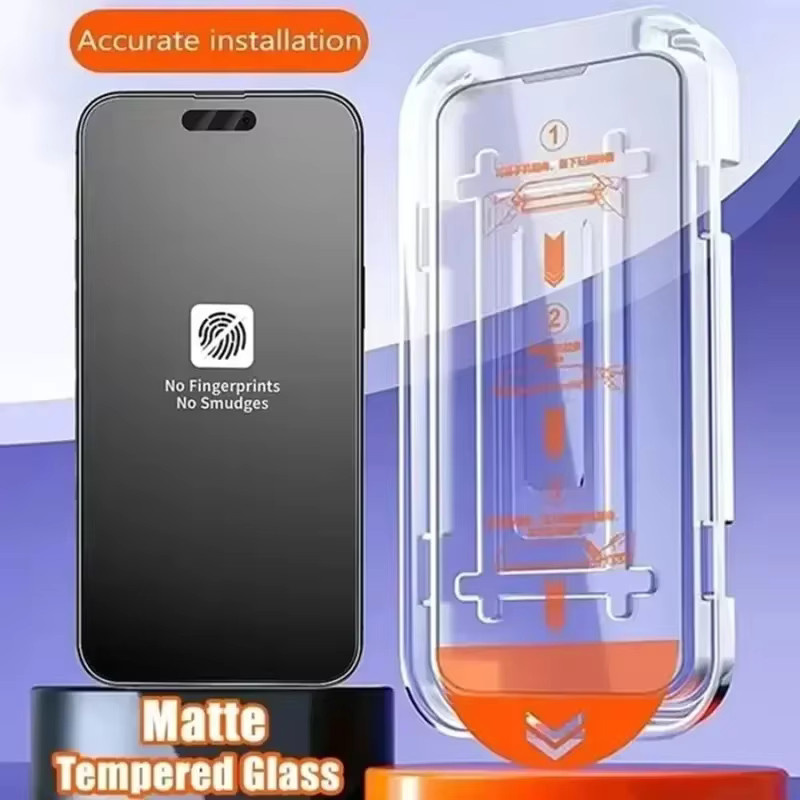 3er-Pack Matte Displayschutzfolie aus Glas mit oleophober Beschichtung für iPhone 11 bis iPhone 17 Pro Max, Transparent - Bild 2