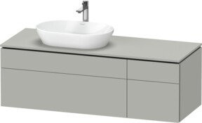 Duravit Waschtischunterschrank L-Cube in Mattgrau, B/T/H: 142 x 55 x 48,2 cm - Bild 1