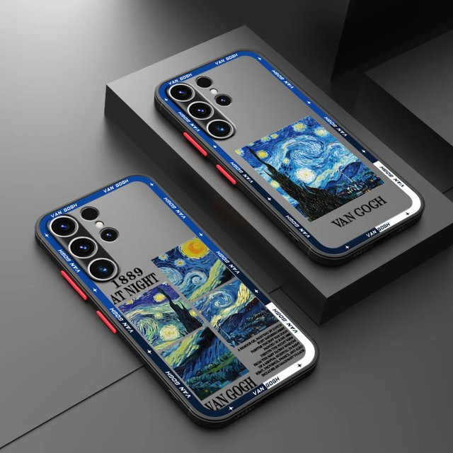 Van Gogh Ölgemälde Handyhülle für Samsung Galaxy S26 S25 Ultra S24 Plus S23 S22 S21 S20 Note 20 Ultra FE in Multicolour - Bild 1