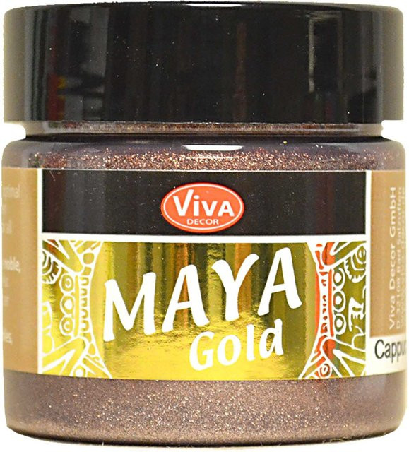 Viva Decor Maya Gold in Cappuccino, 45 ml, Gold und Beige, Satin-Gloss - Bild 2