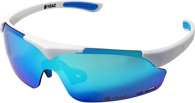 YEAZ SUNUP Sportsonnenbrille, Vollrand, Kunststoff, weiß, Damen - Bild 1