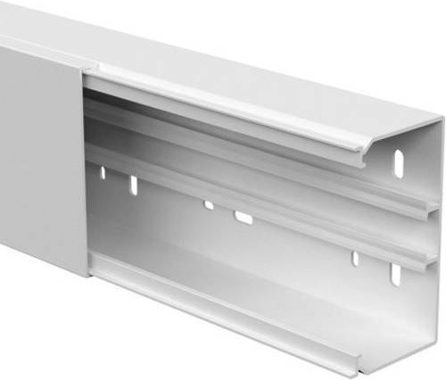 GGK Kabelkanal aus Kunststoff in Alpinweiß, Länge: 200 cm, Breite: 11 cm - Bild 1