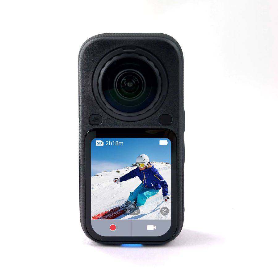 Insta360 X6 360 Grad Action-Kamera in Schwarz mit 8K Auflösung und KI-Bearbeitungsfunktion - Bild 2
