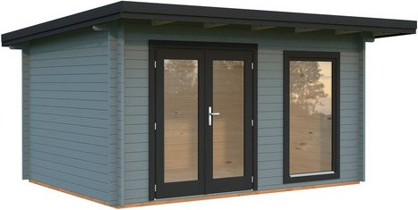 PALMAKO Gartenhaus Heidi aus Fichte in Grau mit Pultdach und Fußboden, B/T/H: 478 x 403 x 244 cm - Bild 1