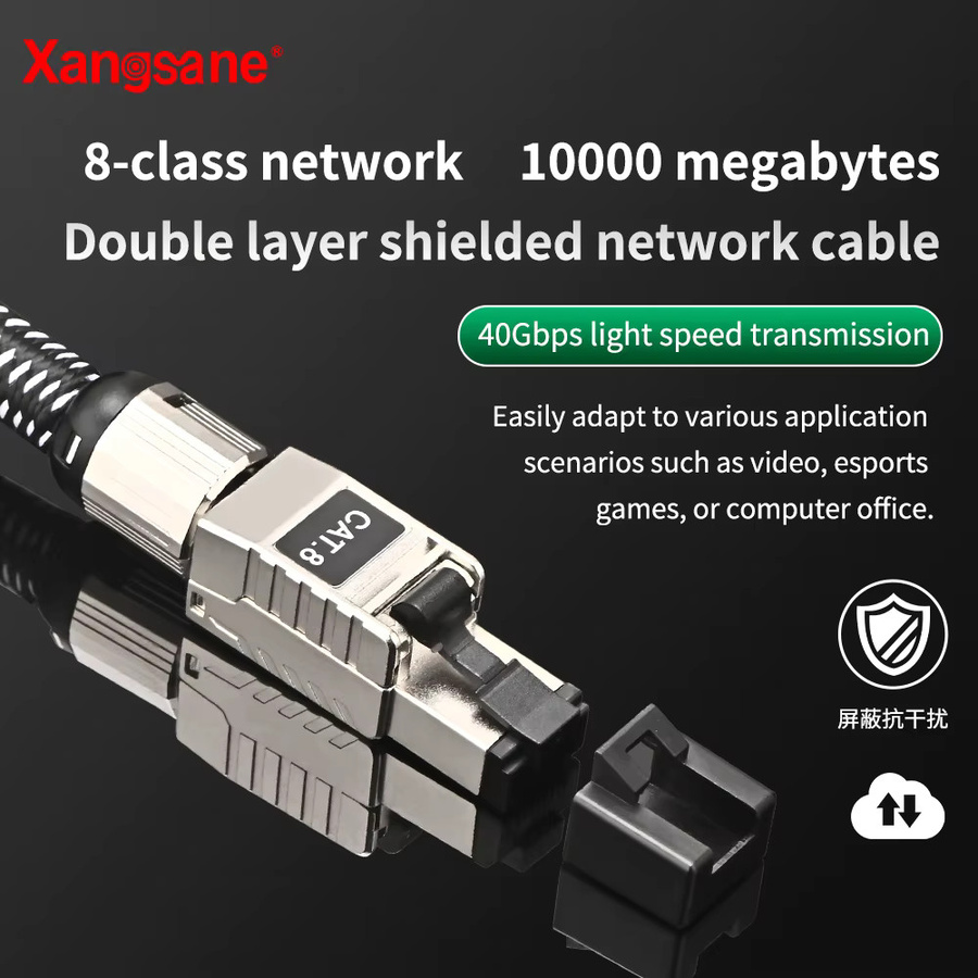5N OCC Cat 8 Ethernet-Kabel mit 40Gbps und 2000MHz für WLAN-Router und Laptop - Bild 2
