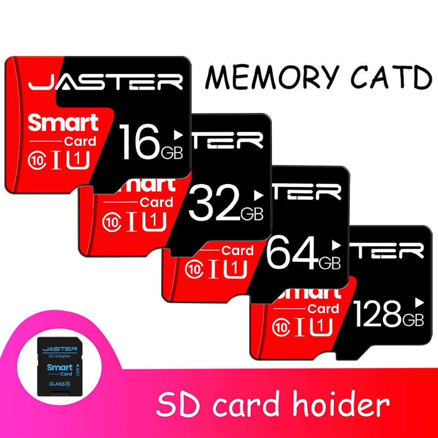 10er Set JASTER Micro SD Speicherkarte Klasse 10 High Speed für Telefon und PC - Bild 1
