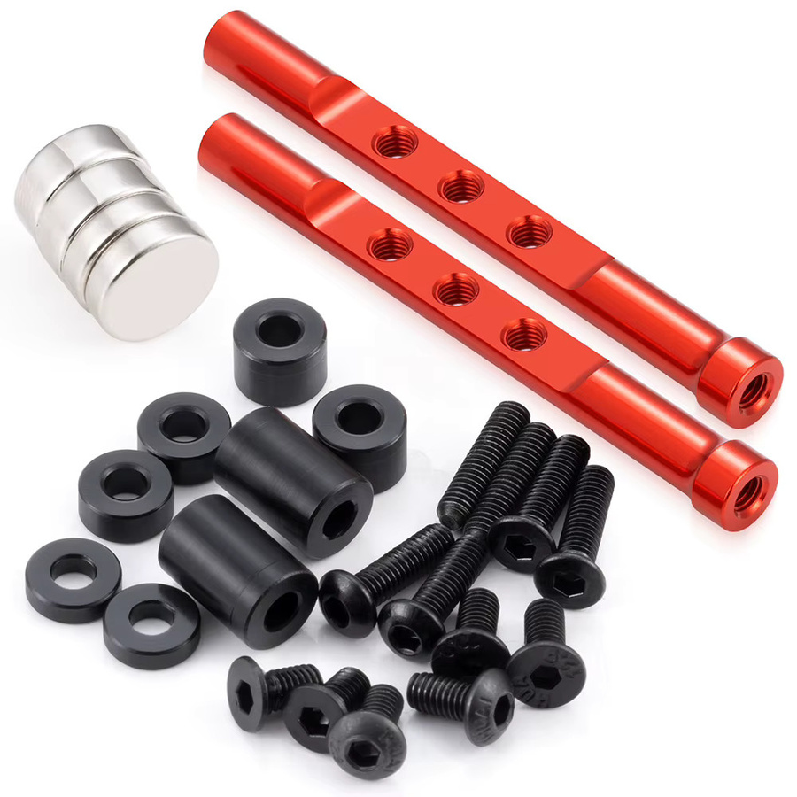 AXSPEED Aluminium-Karosserie-Pfosten-Montagesatz, Zubehör, Rot - Bild 2