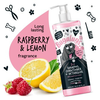 Bugalugs 3-in-1 Hundeshampoo, Conditioner & Detangler, Himbeere & Zitrone - Bild 3