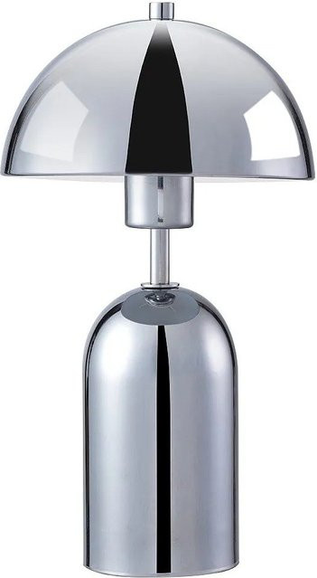 Vente-unique Tischlampe Tanta in Silberfarben und Grau-silber, Höhe: 20 cm - Bild 1