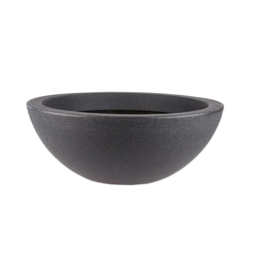 BigDean XXL Pflanzschale und Wasserschale in Anthrazit mit Steinoptik aus Kunststoff, Höhe: 52 cm, Breite: 19 cm - Bild 2