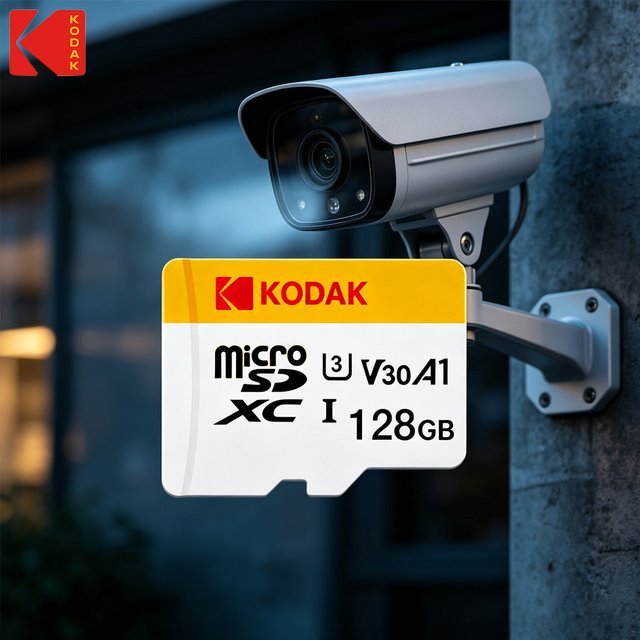 Kodak Micro SD Speicherkarte 128GB UHS-I U3 Klasse 10 für 4K HD Aufnahmen in Multicolour - Bild 1