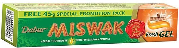 Dabur Miswak Zahnpasta, Frisches Gel, 135g - Bild 1