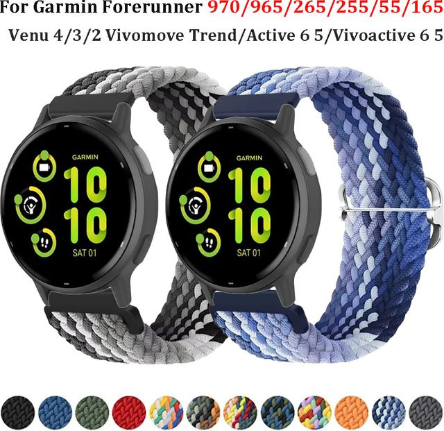 Uhrenarmband Nylon, geflochten, 20/22 mm, Unisex - Bild 1