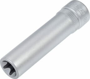 Hazet TX Steckschlüssel-Einsatz 880LG-E12 E12 Vierkant hohl 10 mm 3/8 Zoll Silber - Bild 1