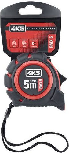 4K5 Tools RMX 5 Rollmeter Maßband 5m in Rot - Bild 1