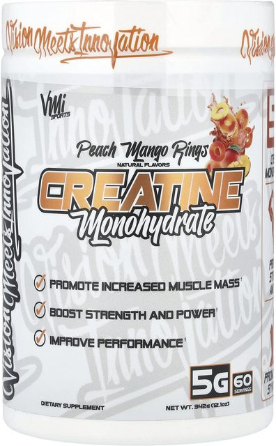 VMI Sports Kreatin Monohydrat Pfirsich-Mango-Ringe 342 g - Bild 1