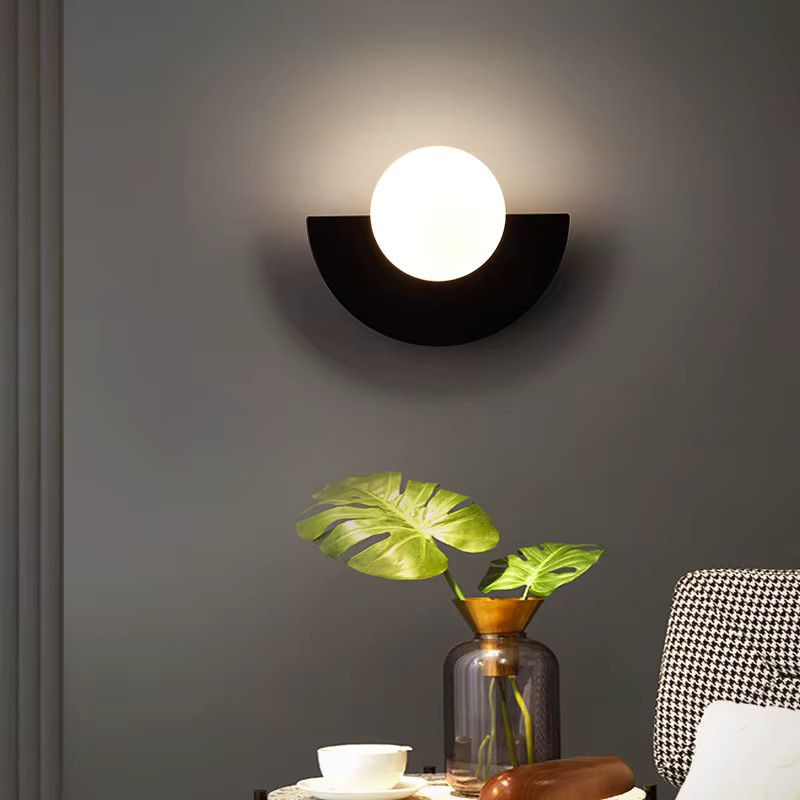 KINLAMS Nordic LED Wandleuchte in Weiß für Schlafzimmer, Wohnzimmer und Flur - Bild 4