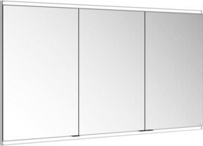 Keuco Spiegelschrank Royal Modular 2.0 in Weiß mit 3 Drehtüren aus Kristall-Doppelspiegel, LED-Beleuchtung und integrierten Glasablagen, B/H/T: 140 cm x 70 cm x 12 cm - Bild 1