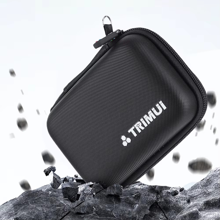 Stoßfeste EVA Hartschalen-Tragetasche für die Trimui Brick Handheld-Spielekonsole in Schwarz mit Netztasche - Bild 3