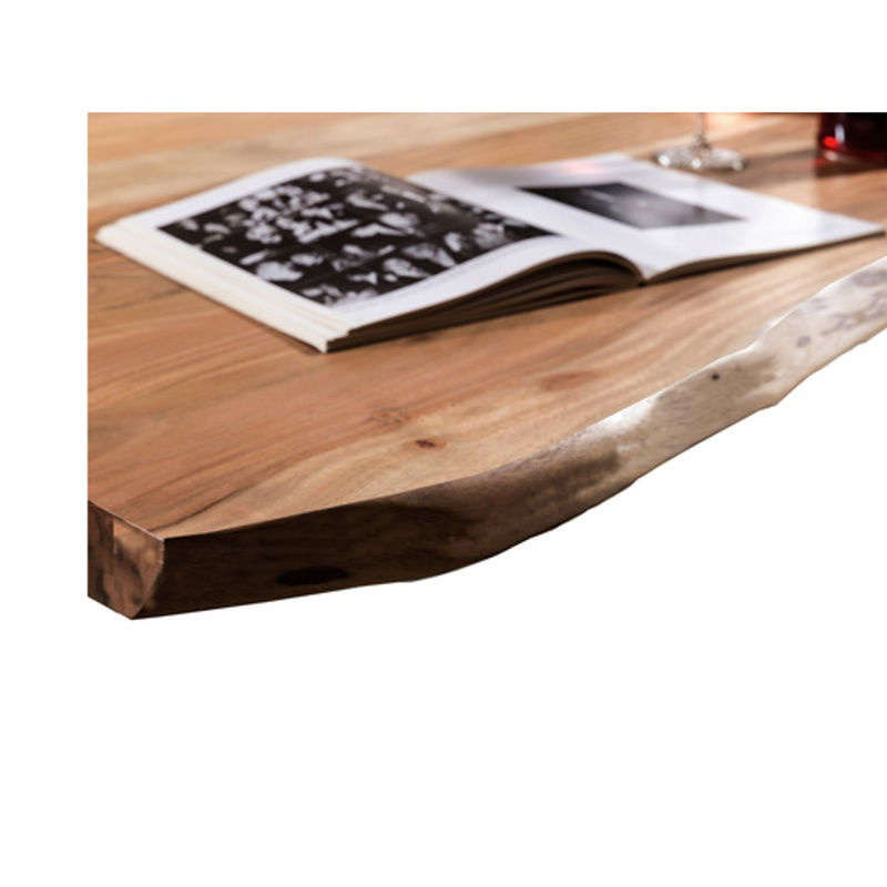 SIT Tisch TABLES & CO aus Akazienholz und Stahl in Braun, H: 76 cm, T: 100 cm - Bild 2