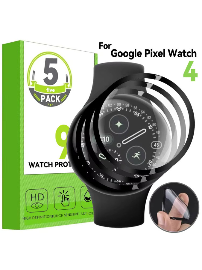BAPPSUS Uhren-Displayschutz Google Pixel Watch, PMMA-Verbundfolien, Schwarz - Bild 6