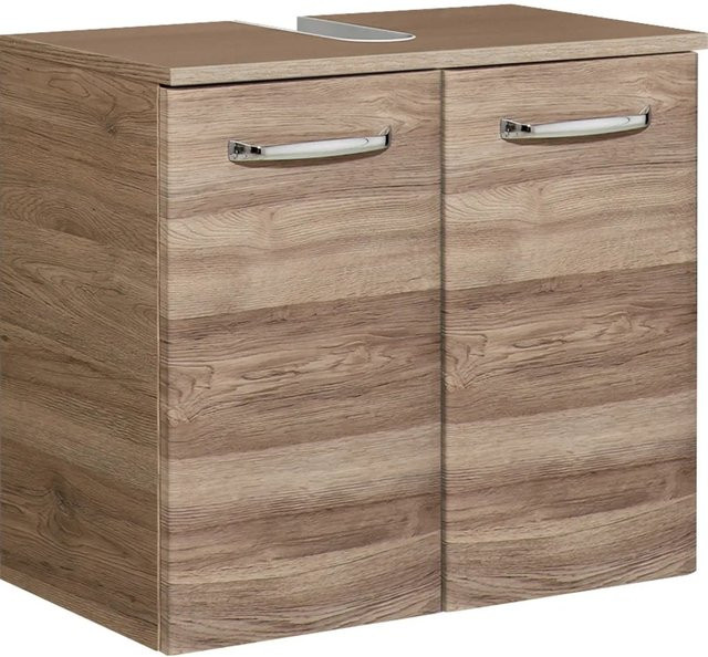 Pelipal Waschbeckenunterschrank Quickset 922 Sanremo in Eiche Braun mit Soft-Close-Türen, Breite: 60 cm - Bild 1