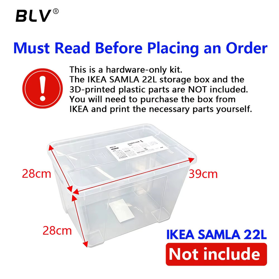 BLV Filamentalist F1 V0.2 4-Spulen-Passiv-Aufwickelset zur Umwandlung der SAMLA 22L Box in eine Filament-Trockenaufbewahrungsbox - Bild 2