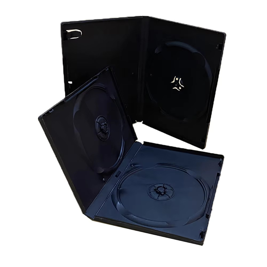 KOQZM Schwarze DVD-Box aus PP-Kunststoff als leere Schutzhülle für 1-2 Discs - Bild 6