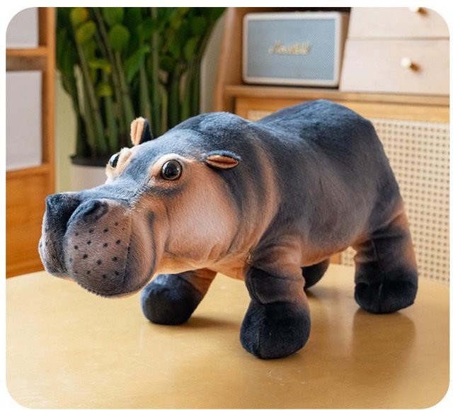 Yiran toy Nilpferd Plüschtier, Stofftier, 35cm, ab 14 Jahren - Bild 1