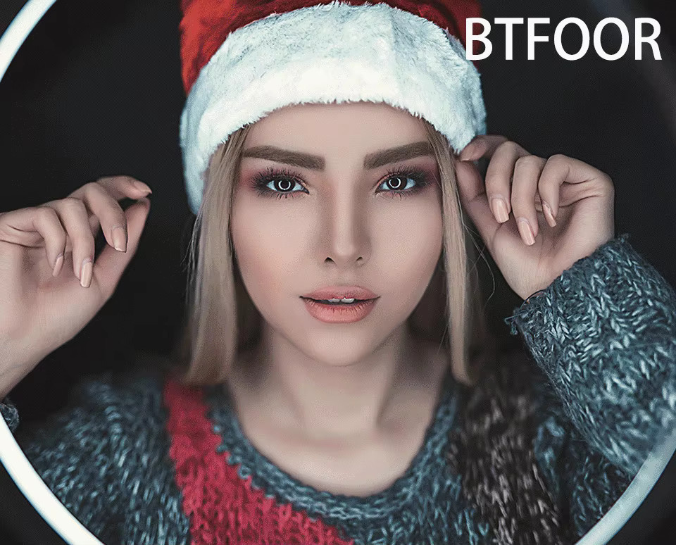 BTFOOR Ringlicht Set für Fotografie und Video mit Stativ und Boom Arm zur Beleuchtung von Kamera und Smartphone - Bild 2