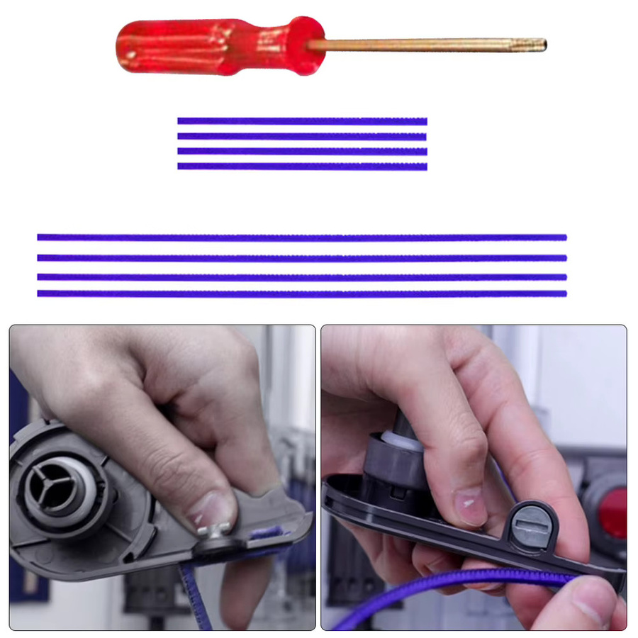 8er Set weiche Plüsch-Rollerbürsten für Dyson V6 V7 V8 V10 V11 Staubsauger in Blau - Bild 2