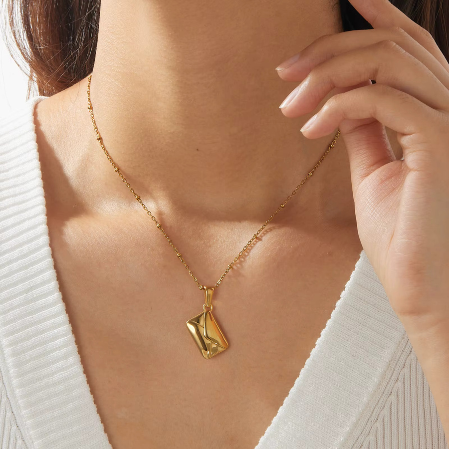DIEYURO Halskette, Edelstahl, Gold, Zirkonia, Damen - Bild 3