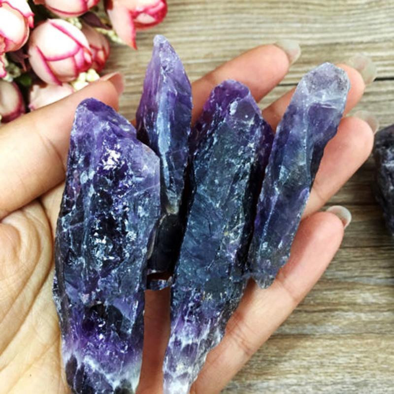 Natürlicher Amethyst Punkt aus lila Quarz Kristallstein, 100g - Bild 3