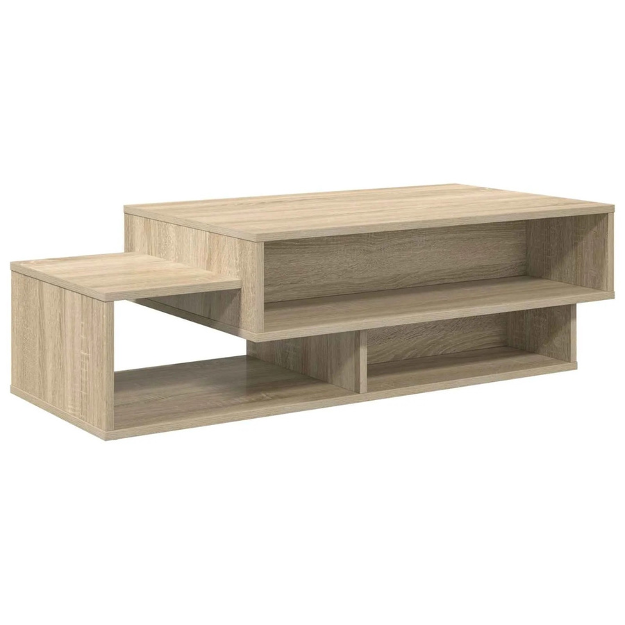 vidaXL Couchtisch modern in Sonoma-Eiche aus Holzwerkstoff, B/T/H: 105 x 50 x 32,5 cm - Bild 2