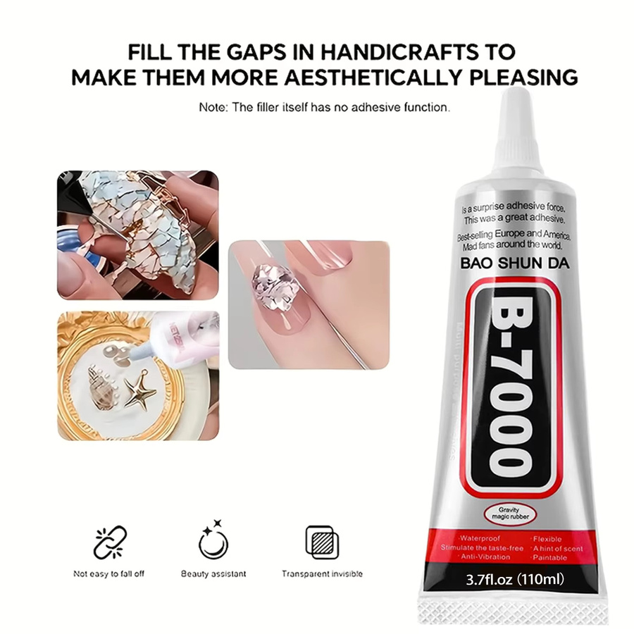 B7000 Schmuckkleber Transparent mit Präzisionsspitze für Handwerk, Nagelkunst und Charms - Bild 2