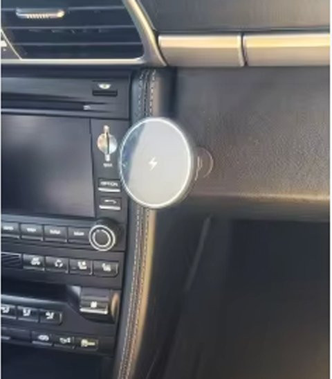MagSafe Magnetische Telefonhalterung für Porsche 911 997 mit Ladefunktion für das Handschuhfach - Bild 1
