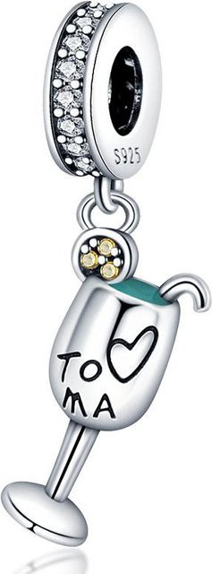 Armband 925 Silber, Tassen-Charm, Zirkonia, Damen - Bild 1