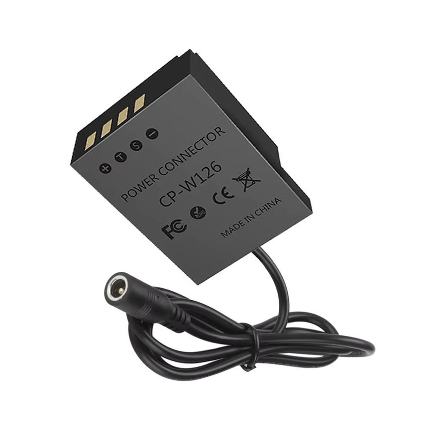 Fujifilm Dummy Batterie Kit CP-W126 mit AC Netzteil Adapter für X100F X100V X-S10 XT-2 X-T3 X-T20 X-T30 in Schwarz - Bild 2