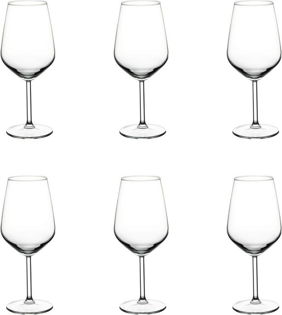 6er-Set Allegra Weingläser aus Glas, transparent, 490 ml pro Glas - Bild 1
