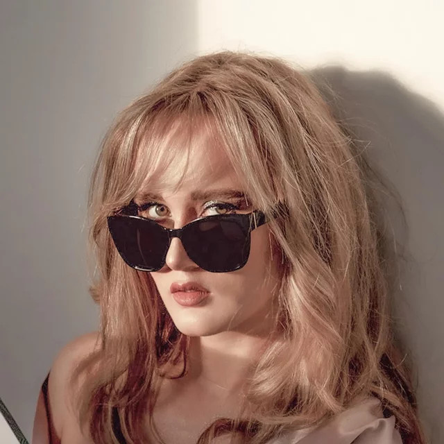 BLUEMOKY Sonnenbrille Cateye, Vollrand, Schwarz, Kunststoff, Damen, polarisiert - Bild 1
