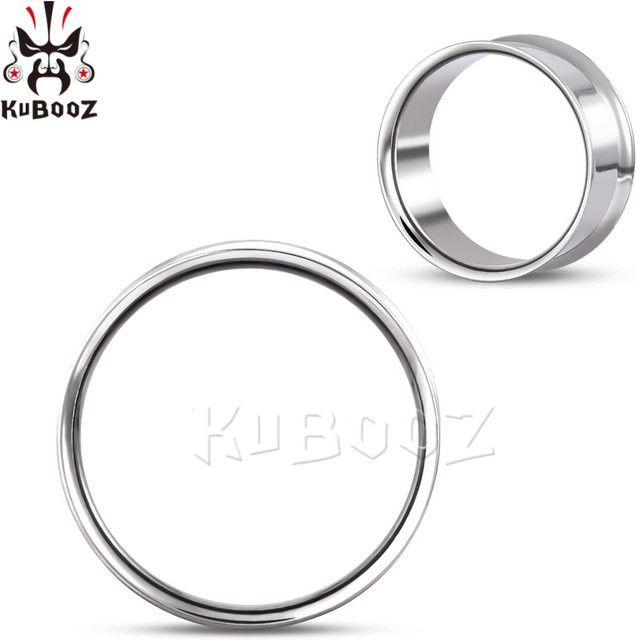 KUBOOZ Titan-Ohrtunnel, Silber, Unisex - Bild 1