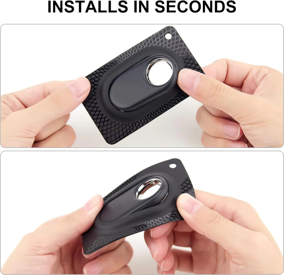 Samsung Kartenhalter für Galaxy SmartTag2 aus weichem TPU als schlanke Schutzhülle für Brieftaschen, Handtaschen und Rucksäcke in Schwarz oder Weiß - Bild 3