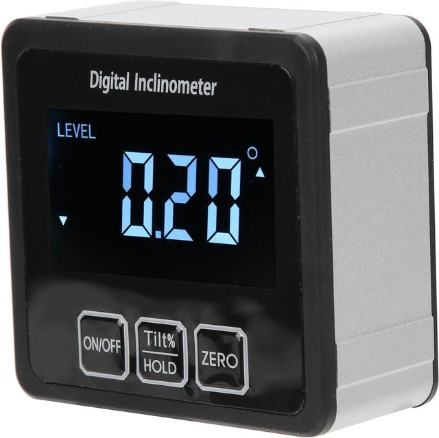 Digitaler Winkelmesser mit LCD-Bildschirm und Magnet von Fishine in Grau - Bild 1