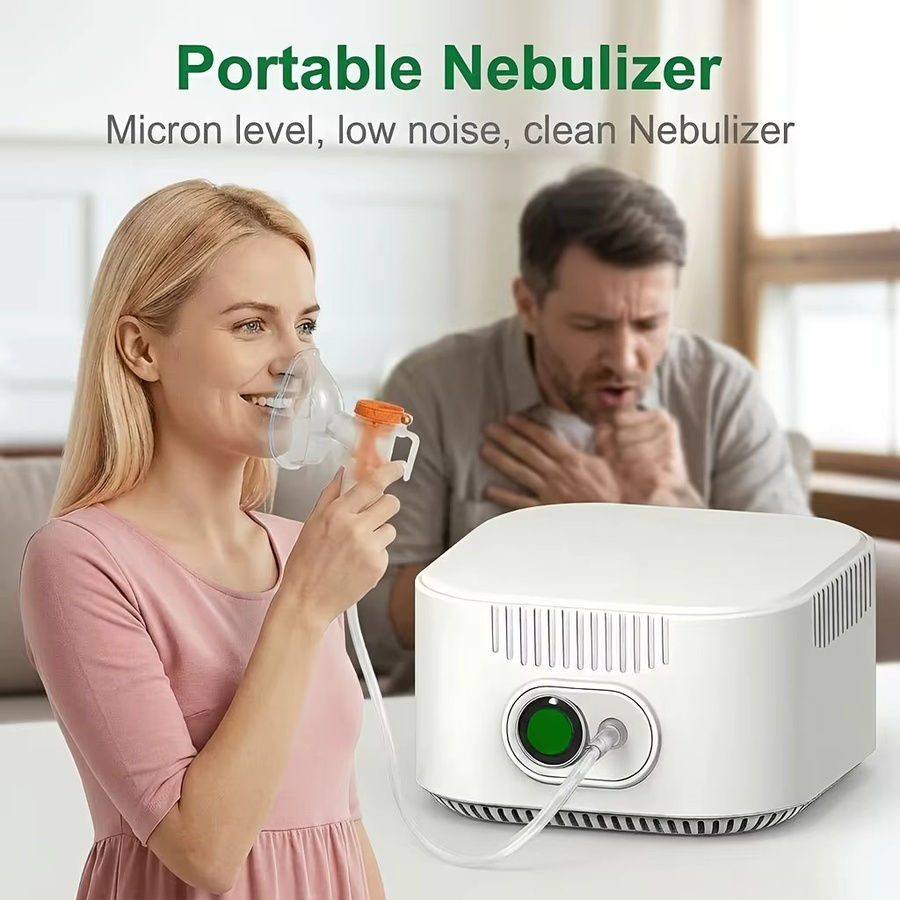 Jitesy Ultraschall-Vernebler Tragbarer Mesh-Zerstäuber für Kinder und Erwachsene in Weiß - Bild 2