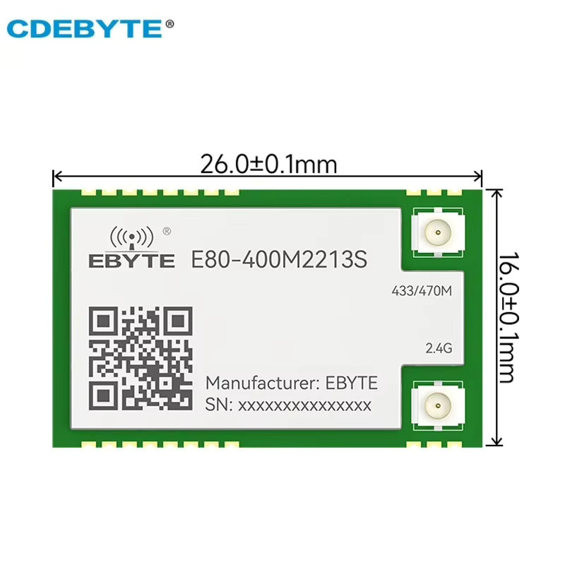 CDEBYTE E80-400M/900M Serie LoRa Dual-Band Wireless Modul LR1121 TCXO Sub-G SMD SPI RF Modul - Bild 2