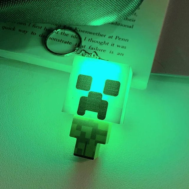 Oudun Umgebungsfackel LED-Licht Mini-Taschenlampe Schlüsselanhänger Rucksackanhänger - Bild 1