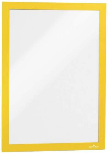 Durable DURAFRAME Info-Rahmen selbstklebend DIN A4 Gelb 2er-Set B: 23,6 cm, H: 32,3 cm - Bild 1