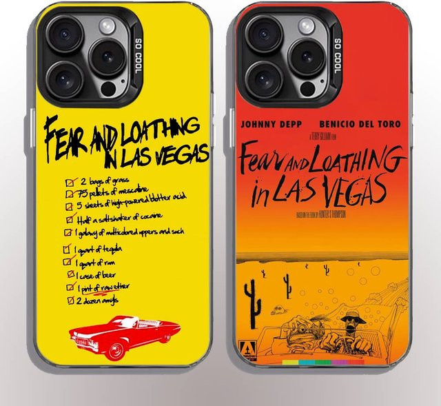 Movie Fear and Loathing in Las Vegas Handyhülle für iPhone 11-16 Pro Max, bunt und rutschfest mit Anti-Fingerabdruck-Beschichtung - Bild 1