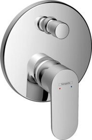 Hansgrohe Fertigmontageset Rebris S UP-WA.-EHM mit 2 Griffen, Chrom, mit Sicherheitsstopp und Unterputz-Installation - Bild 1