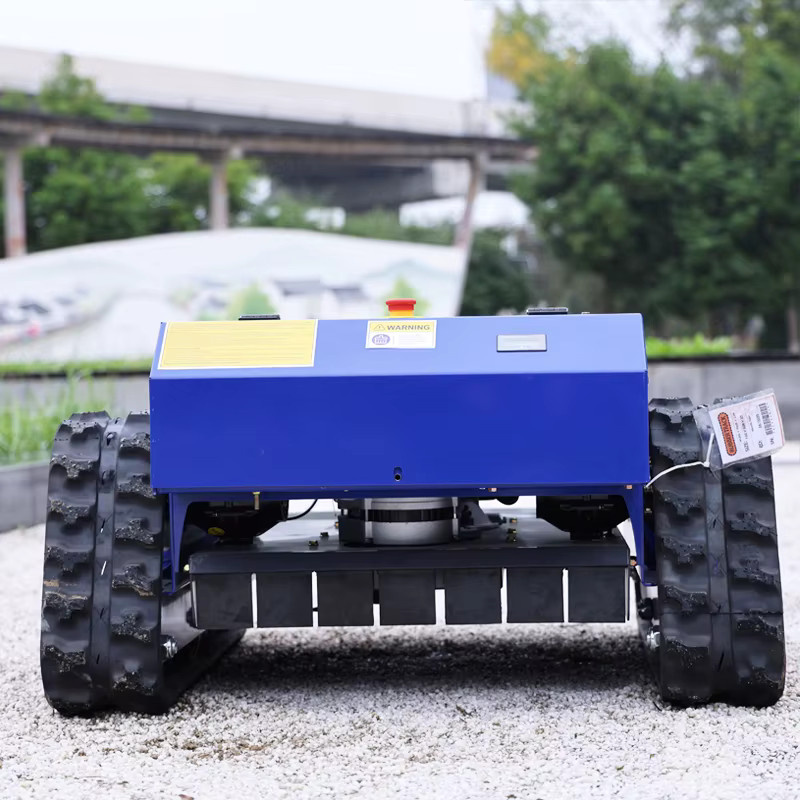 AIWEIYA Ferngesteuerter All-Terrain-Rasenmäher mit Motor in Blau, 550 mm Schnittbreite - Bild 2